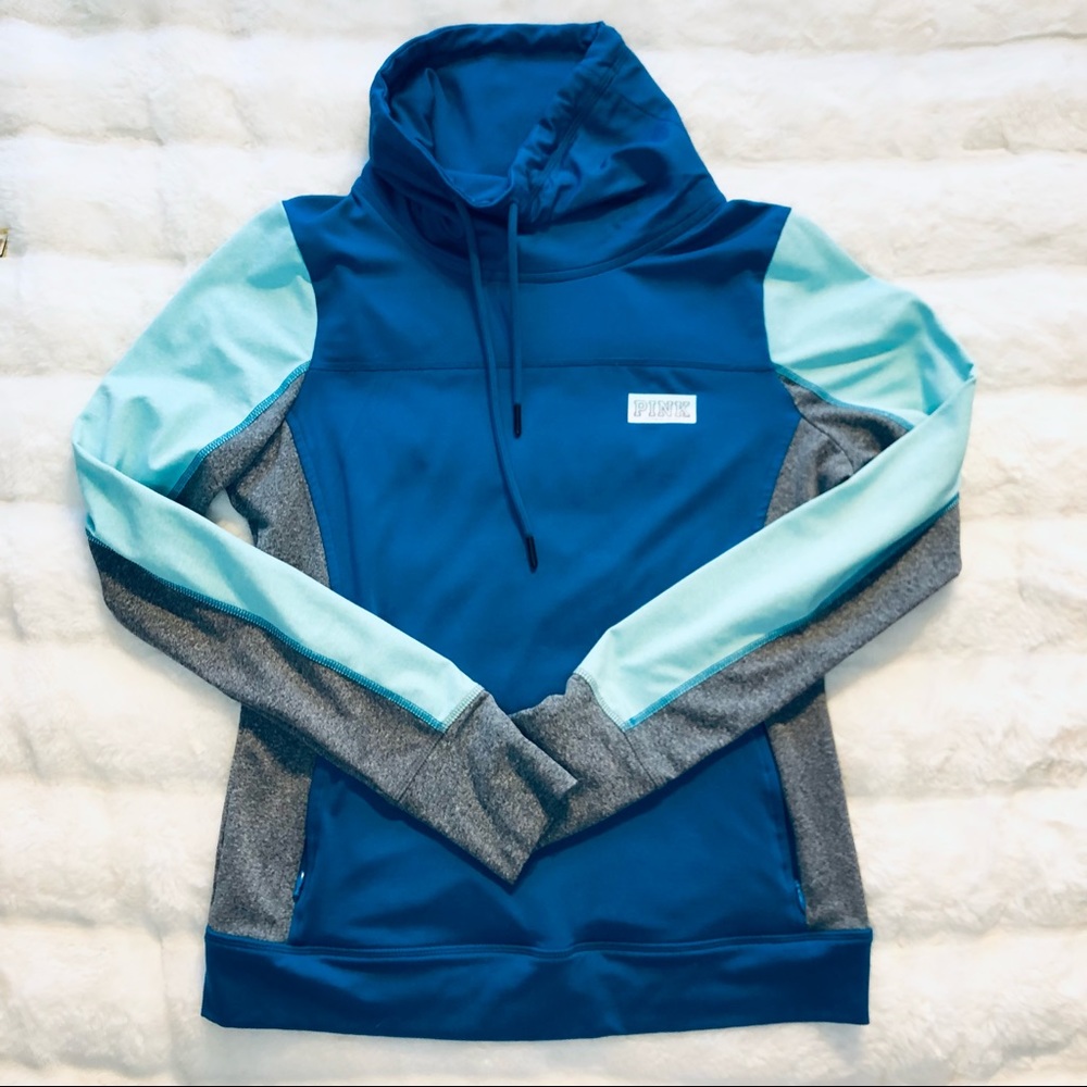 Vs PINK Ultimate Pullover cowl neck hoodie. Size M